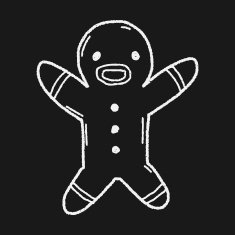 gingerbread man doodle N14