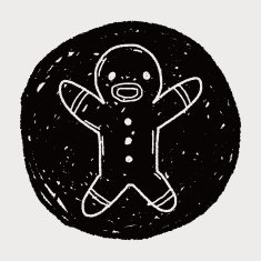 gingerbread man doodle N16