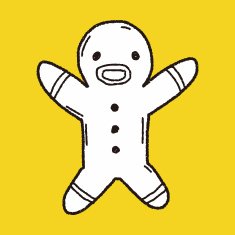 gingerbread man doodle N17