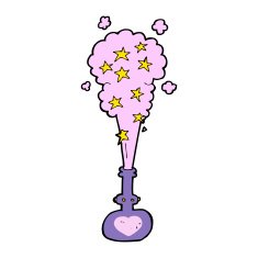cartoon magic potion N24