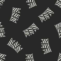 hanging doodle drawing seamless pattern background N2