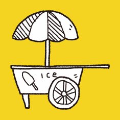 ice cream store doodle N12