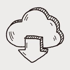 internet cloud doodle drawing N56