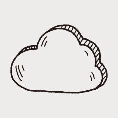 internet cloud doodle drawing N57