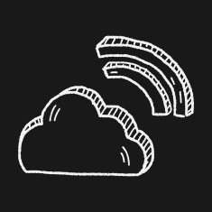 internet cloud doodle drawing N59