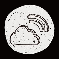 internet cloud doodle drawing N65