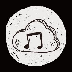 internet cloud doodle drawing N66