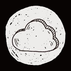 internet cloud doodle drawing N69