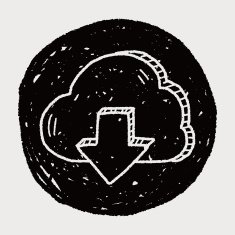 internet cloud doodle drawing N70