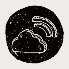 internet cloud doodle drawing N71