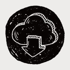 internet cloud doodle drawing N74