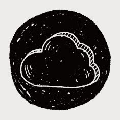 internet cloud doodle drawing N75