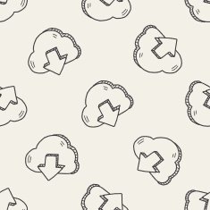 internet cloud doodle drawing N76