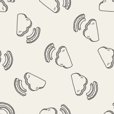 internet cloud doodle drawing N77