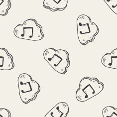 internet cloud doodle drawing N78