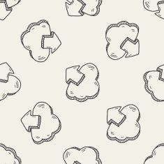 internet cloud doodle drawing N80
