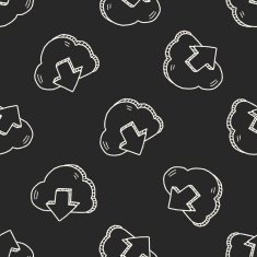 internet cloud doodle drawing N82