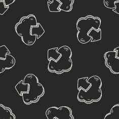 internet cloud doodle drawing N86