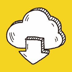 internet cloud doodle drawing N91