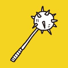 iron mace doodle N14