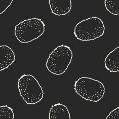 kiwi doodle seamless pattern background N4