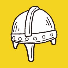 knight helmet doodle N10