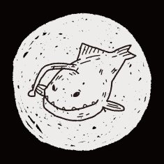 Lantern fish doodle N3