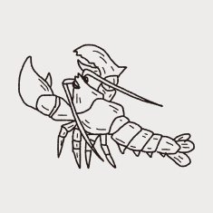 Lobster doodle N4