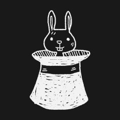magic rabbit doodle drawing N9