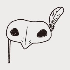 Masquerade Mask doodle N3