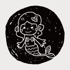 Mermaid doodle N11