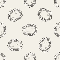 mirror doodle seamless pattern background N2