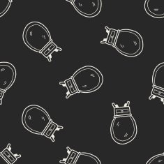 mirror doodle seamless pattern background N3