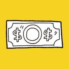 money doodle drawing N9