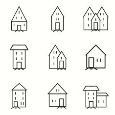 House icons set