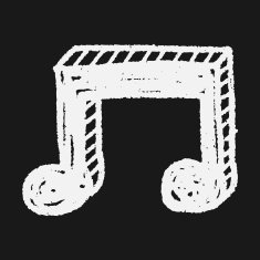 music note doodle drawing N26