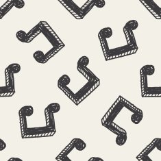 music note doodle drawing N29
