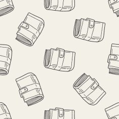 old book doodle seamless pattern background