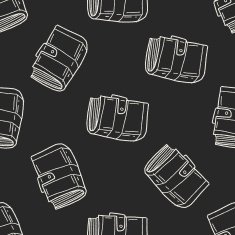 old book doodle seamless pattern background N2