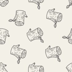 plant doodle seamless pattern background N2