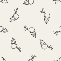 plant doodle seamless pattern background N14