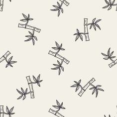 plant doodle seamless pattern background N31