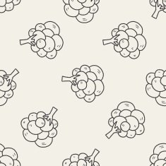 plant doodle seamless pattern background N40