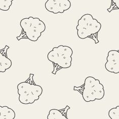plant doodle seamless pattern background N45