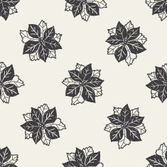 plant doodle seamless pattern background N47