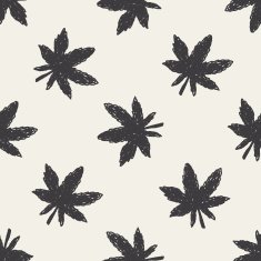 plant doodle seamless pattern background N50