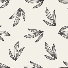 plant doodle seamless pattern background N52