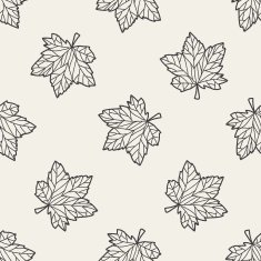 plant doodle seamless pattern background N59