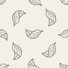 plant doodle seamless pattern background N61