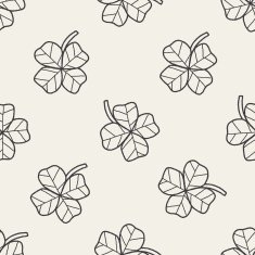 plant doodle seamless pattern background N64